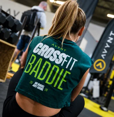 Atleta da comunidade AVYNT Hybrid Arena durante evento de CrossFit